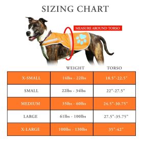 Reflective Dog Vest S Size Hi Visibility Fluorescent Blaze Orange Dog Vest Helps Protect Your PUP from Motorists & Hunting Accidents On or Off Leash
