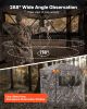 Hunting Blind, 6-7 Person, 288 Degree 5 Side See-Through Ground Blinds with Carrying Bag, Portable Camouflage Tent