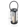Decmode Modern 12 X 6 Inch Cylindrical Metal And Glass Candle Lantern