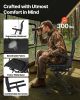 Hunting Chair 360° Swivel Silent Foldable Blind Chair Armrests Anti-Sink Feet