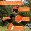 Orange Reflective Dog Vest L Size Hi Visibility Fluorescent Blaze Dog Vest Helps Protect Your Best Friend from Motorists & Hunting Accidents On or Off
