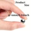 Xemussa 100pcs 6mm steel balls, iron balls, precision steel bearing balls, suitable for slingshots and bicycle bearings