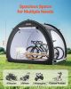 Outdoor Bike Storage Tent Fan-Shaped Dual-Door Bike Tent for 4 to 5 Bikes