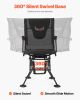 Hunting Chair 360° Swivel Silent Foldable Blind Chair Armrests Anti-Sink Feet