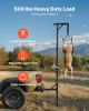 VEVOR Truck Hitch Game Hoist, 500 lbs Load Capacity, Hunting Deer Hoist with 2-inch Receiver, 360-Degree Swivel Shaft & Adjustable Height