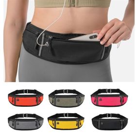 Small Fitness Waist Bag (Fit Up To 75kg) With Adjustable Strap For Hiking Running Outdoor Traveling (Color: Blue)