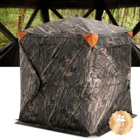 VEVOR Hunting Blind, 270° See Through Ground Blind, 1-2 Person Pop Up Deer Blind for Hunting with Carrying Bag, Portable Resilient Hunting Tent (Item Size: 55 inch, Product Classification: Window + Mesh)