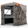 Portable Hunting Blind See Through Ground Deer Blinds 4-5 Person Carrying Bag